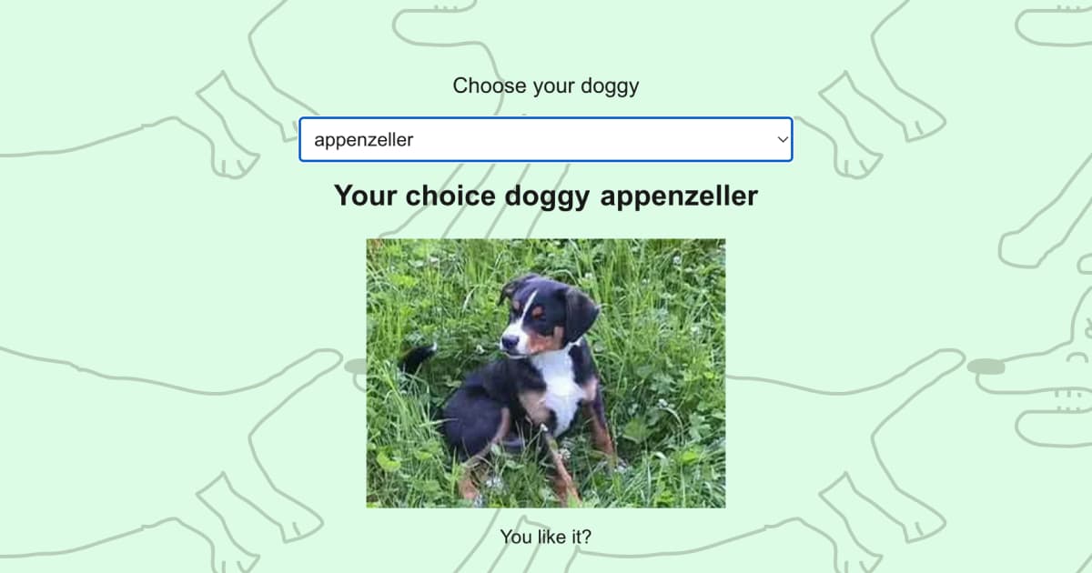 Next.jsで、ただ犬の画像を表示するWebアプリを作成する